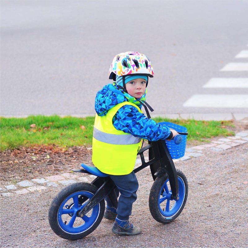 PeerBasics, 10 Pack Child 360 Degree Safety Vest Yellow, Reflective High Visibility Silver Strip, Boys & Girls, Work, Cycling, Runner, Crossing Guard, Road, for Kids - Image 5